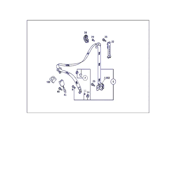 РЕМЕНЬ БЕЗОПАСНОСТИ СИДЕНЬЯ ВОДИТЕЛЯ