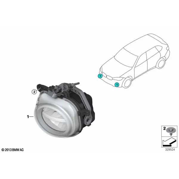 Светодиодная противотуманная фара