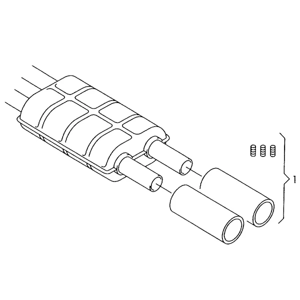 Оригинальные аксессуары Накладка конц. трубы глушителя *функция 'FI' невозможна