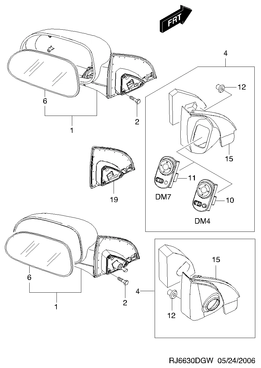 НАРУЖНОЕ ЗЕРКАЛО (6630)