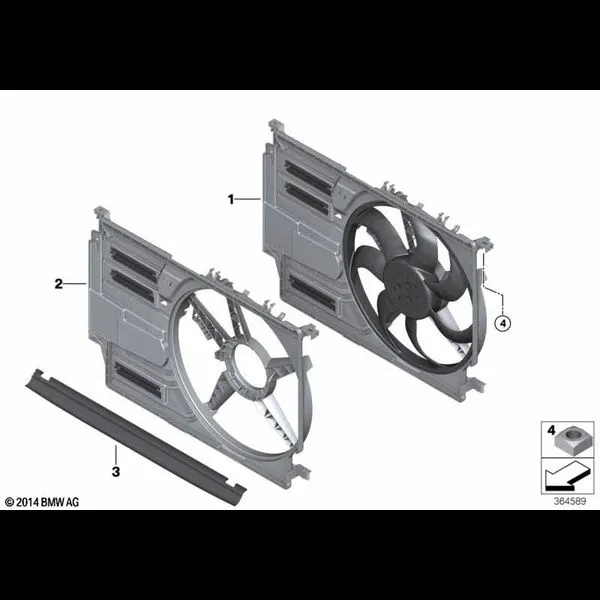 Кожух вентилятора-дополнительн.элементы