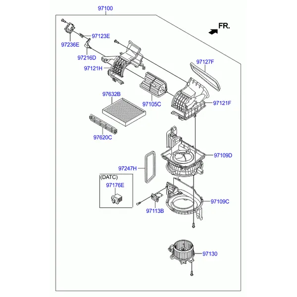 Климатическая установка - отопитель и вентилятор
