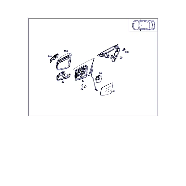 НАРУЖНОЕ ЗЕРКАЛО ЛЕВОЕ