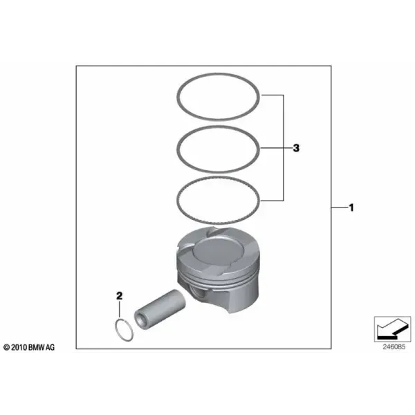 Поршень кривошипно-шатунного механизма