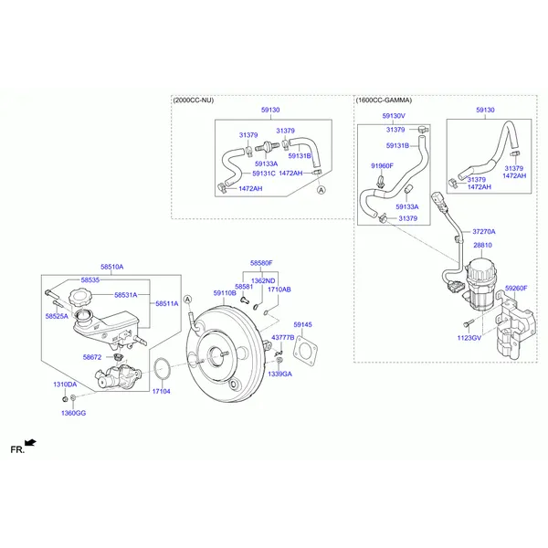 BRAKE MASTER CYLINDER & BOOSTER