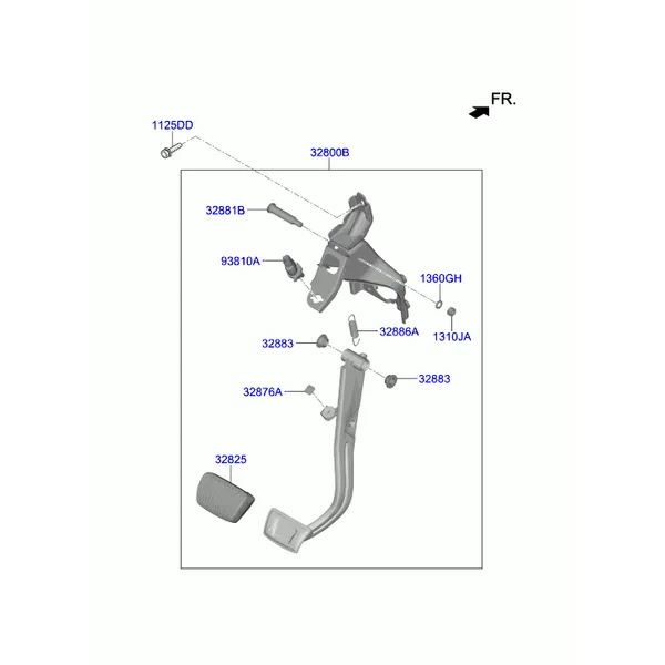 педаль тормоза и сцепления