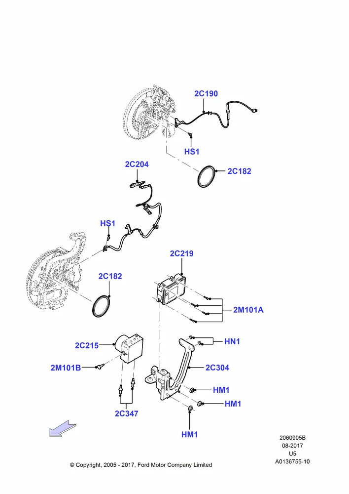 05B - Anti-Lock Braking System; 19/JUL/2005-16/DEC/2010
