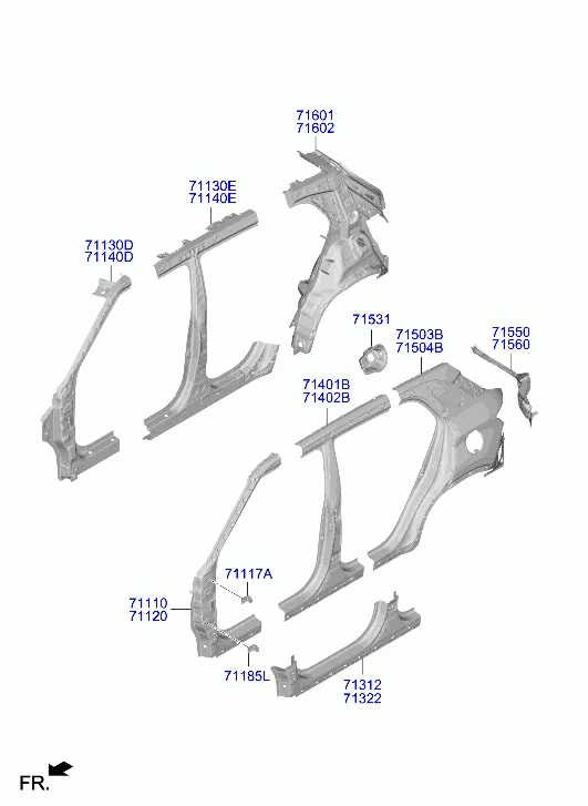 панель кузова боковая
