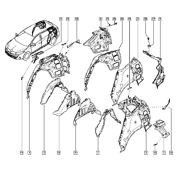 Задняя часть кузова