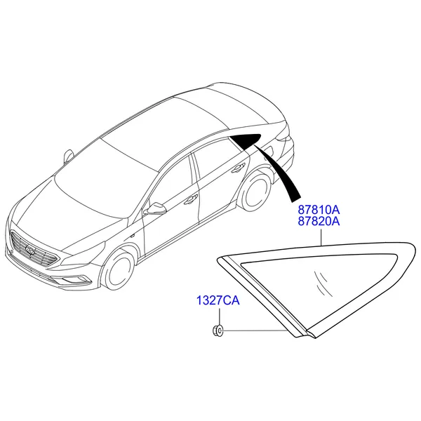 Стекло боковины