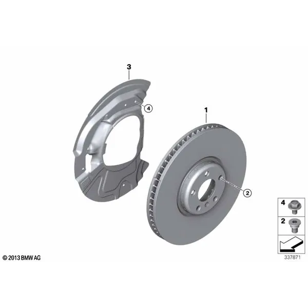Диск тормозного механизма перед.колеса