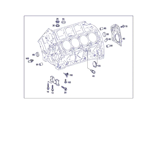 БЛОК ЦИЛИНДРОВ ДВИГАТЕЛЯ