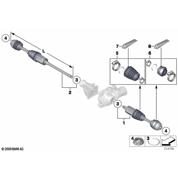 Выходн.вал ред.пер.моста/полноприводн.