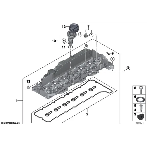 Крышка головки блока цилиндров/доп.эл.