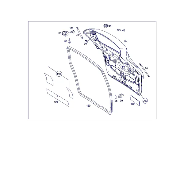 ДВЕРЬ БАГАЖНОГО ОТДЕЛЕНИЯ