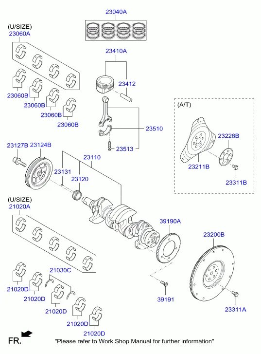 коленвал и пистон