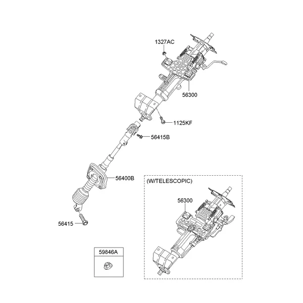 STEERING COLUMN & SHAFT