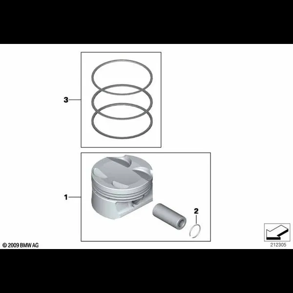 Поршень кривошипно-шатунного механизма