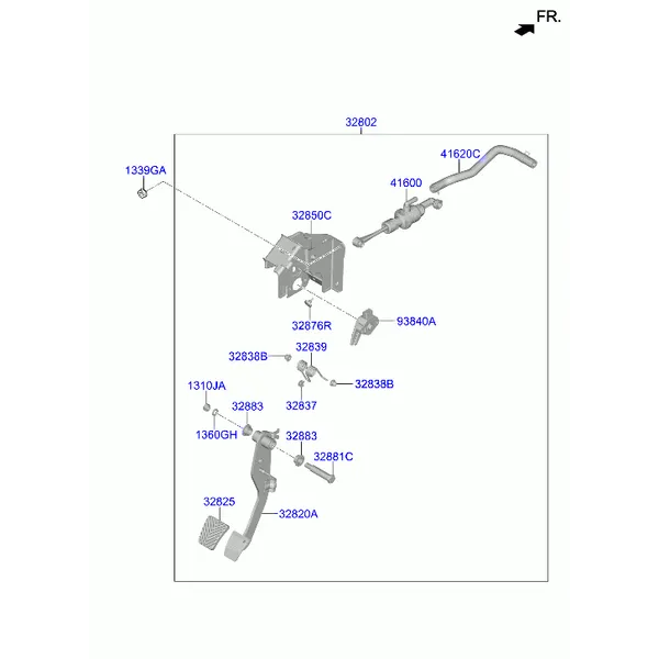 педаль тормоза и сцепления