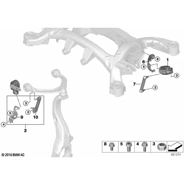 Датчик высоты дор.просвета/доп.элементы