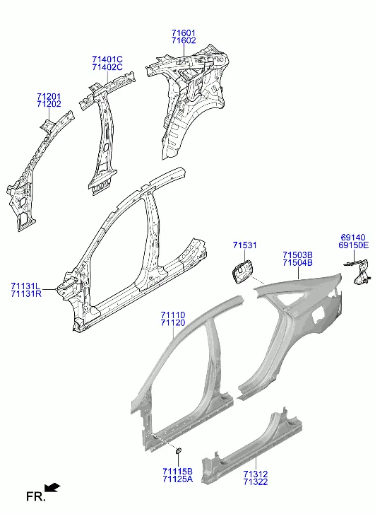 панель кузова боковая