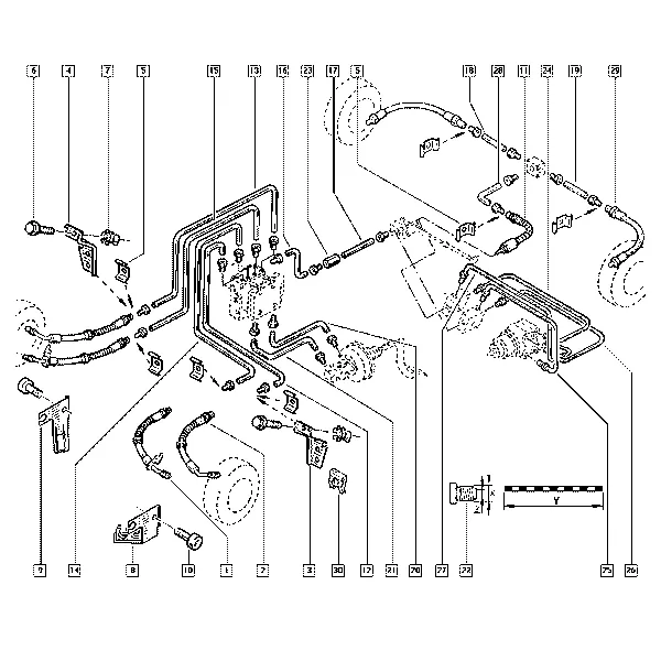 Трубопроводы тормозной системы