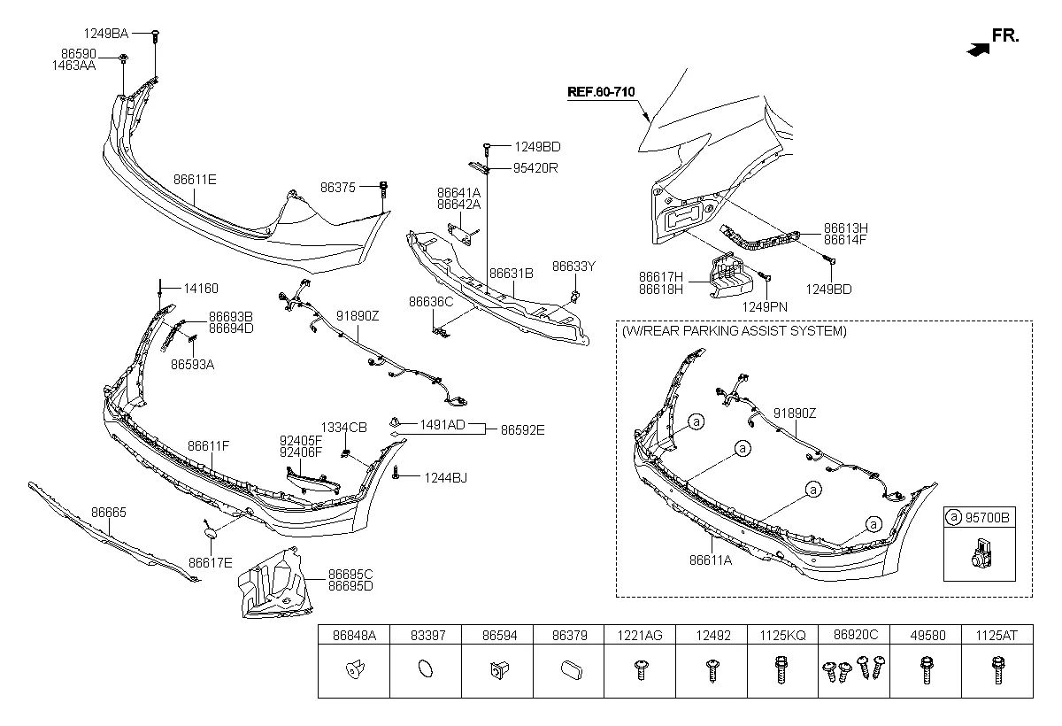 бампер задний