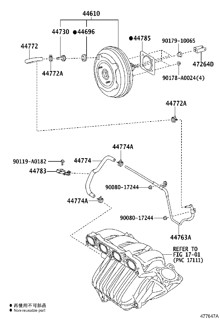 BRAKE BOOSTER & VACUUM TUBE