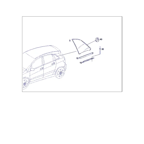 БОКОВОЕ ОКНО ЗАДНЕЙ ЧАСТИ КУЗОВА