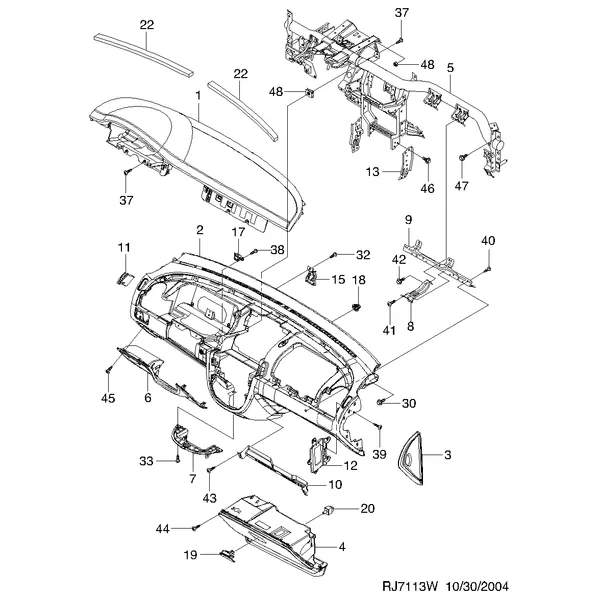 ПРИБОРНАЯ ПАНЕЛЬ IV (7113)