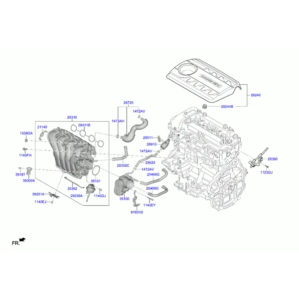 коллектор выпускной двигателя