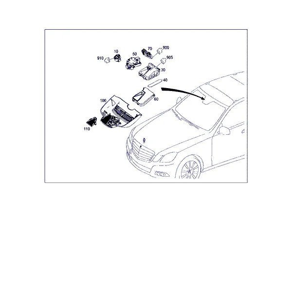 ДАТЧИКИ, КАМЕРА И ПЕРЕКЛЮЧАТЕЛЬ ЗА ВЕТРОВЫМ СТЕКЛОМ