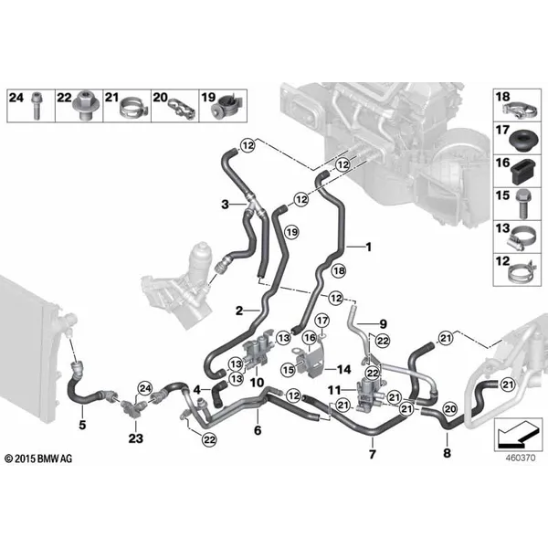 Шланги ОЖ автономной системы отопления