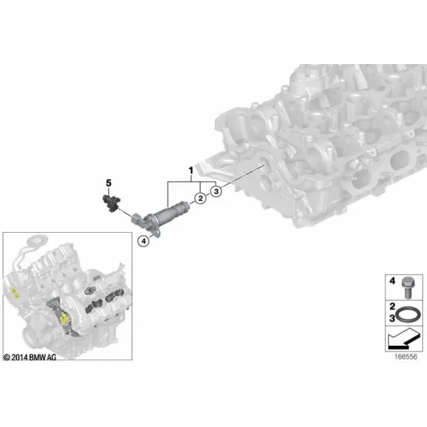 Электрические элементы головки блока цилиндров