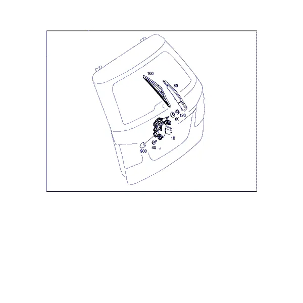 СТЕКЛООЧИСТИТЕЛЬ ДВЕРИ БАГАЖН. ОТДЕЛЕН.