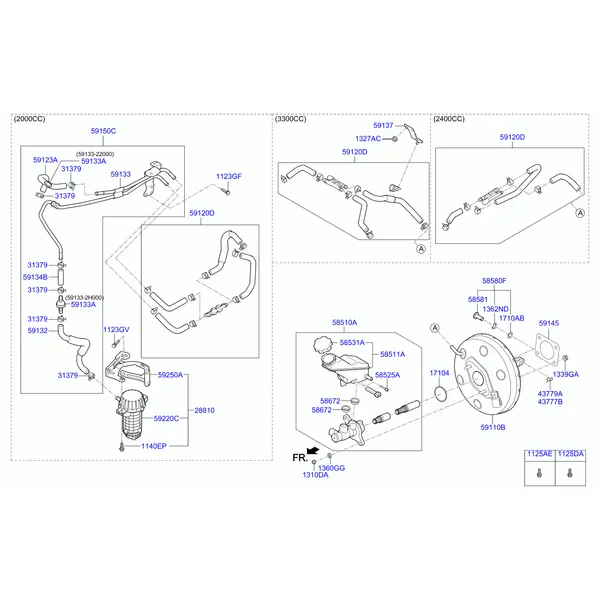BRAKE MASTER CYLINDER & BOOSTER