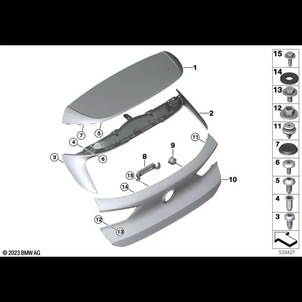 Багажная дверь, дополнительные элементы