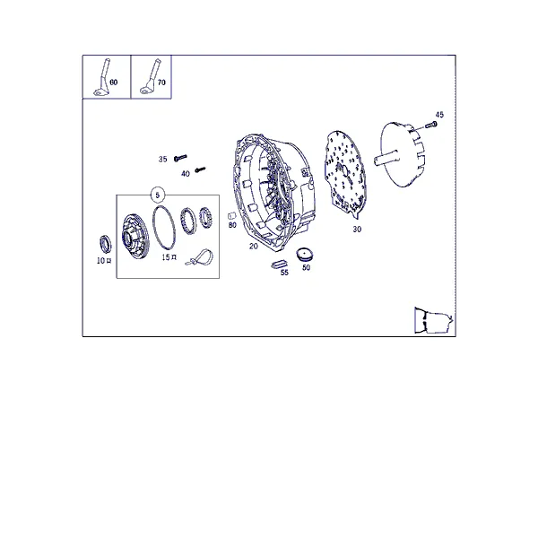 КАРТЕР ГИДРОТРАНСФОРМАТОРА, МАСЛ. НАСОС