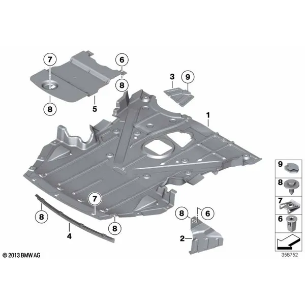 Экран моторного отсека