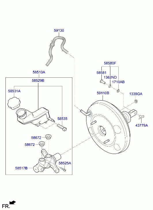 BRAKE MASTER CYLINDER & BOOSTER