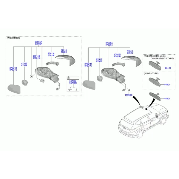 MIRROR-OUTSIDE REAR VIEW