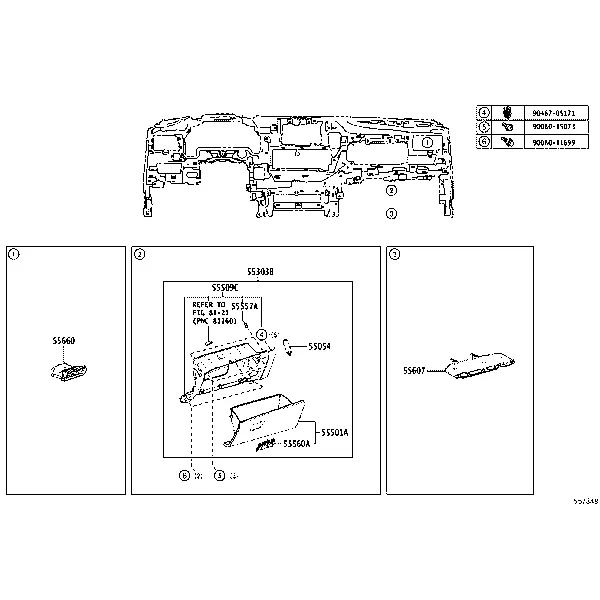 INSTRUMENT PANEL & GLOVE COMPARTMENT