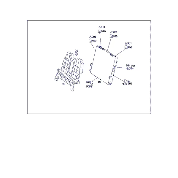 КОММУТ.ОТСЕК В ПРОСТР. ДЛЯ НОГ ПЕР.ПАСС.