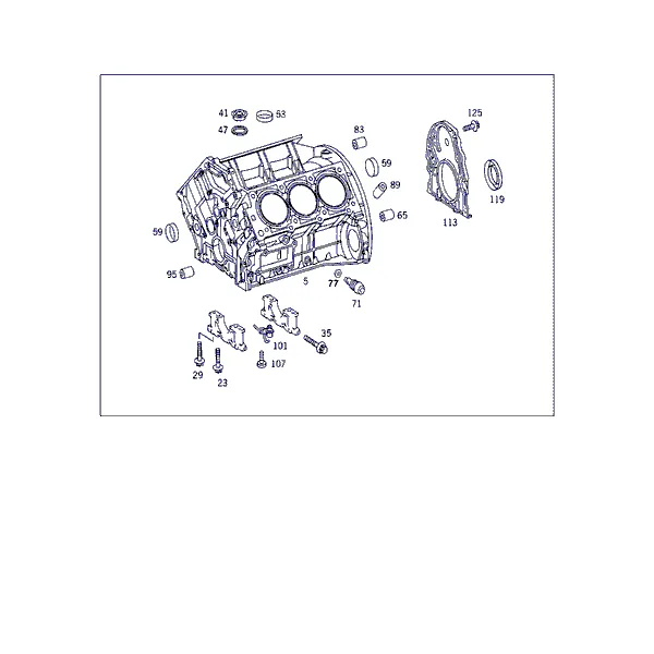 БЛОК ЦИЛИНДРОВ ДВИГАТЕЛЯ