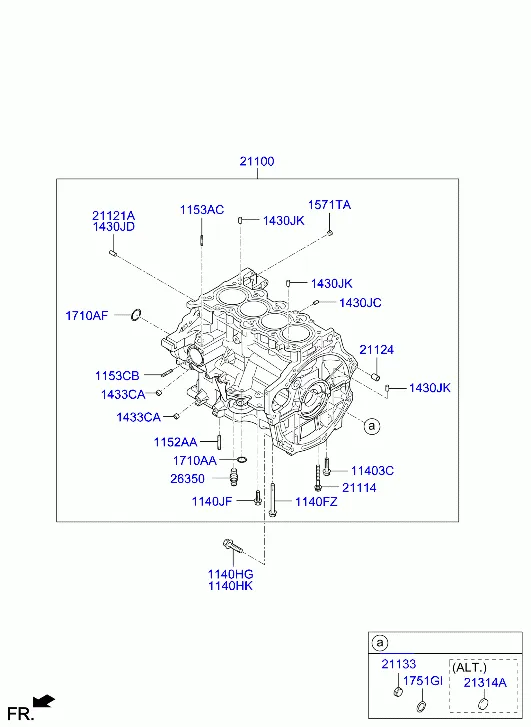 блок цилиндров в сборе