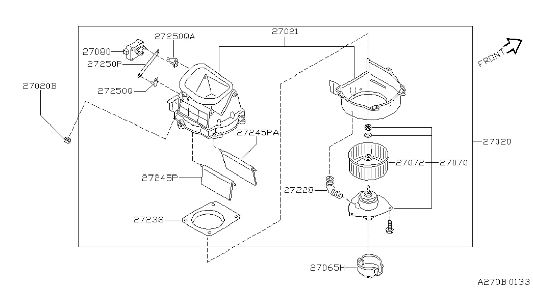 Отопитель и вентилятор; AUTO AIR CON(BLOWER UNIT)