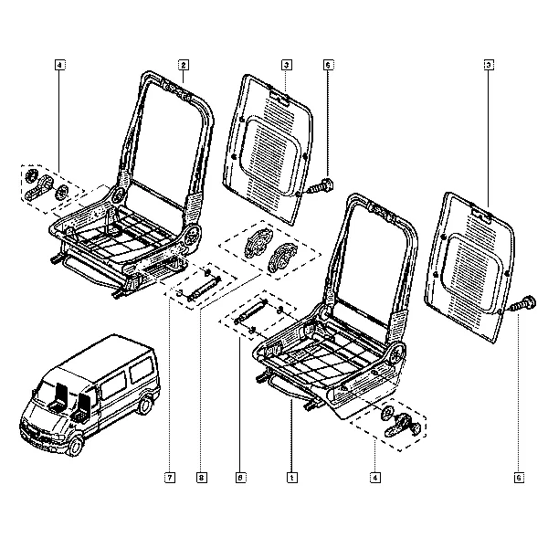Каркас сиденья