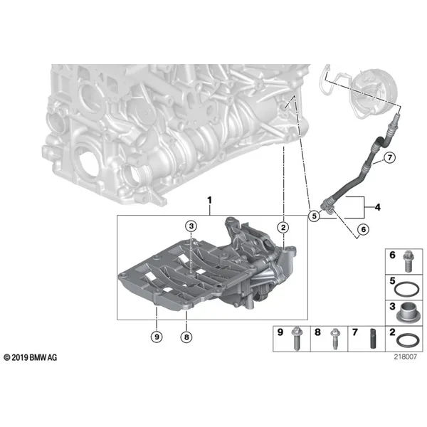 Вакуумный насос с трубопроводом