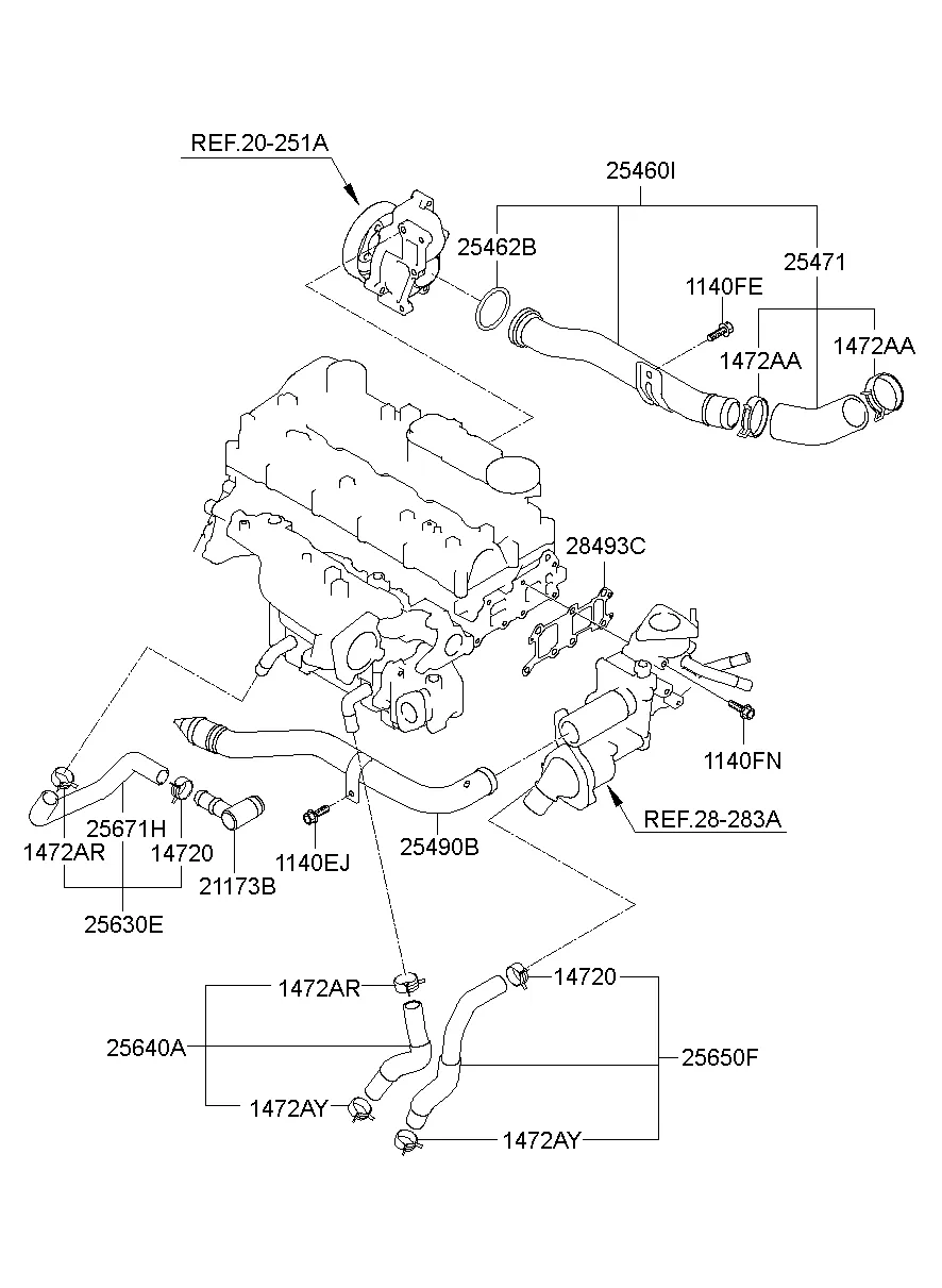 COOLANT PIPE & HOSE