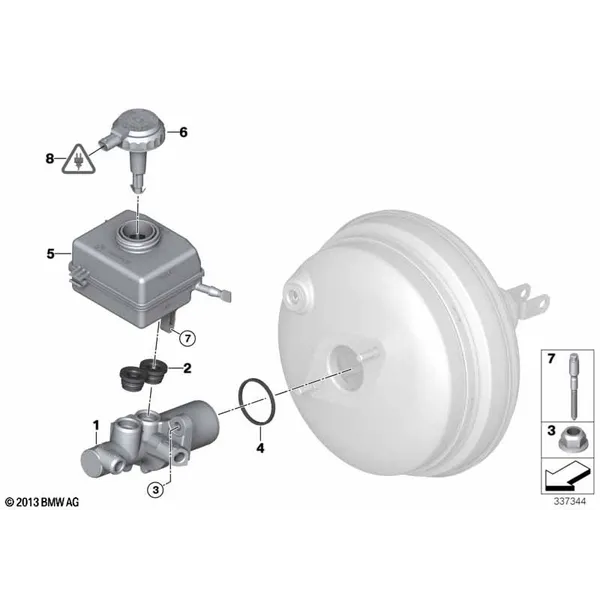 Главный тормозной цилиндр/бачок